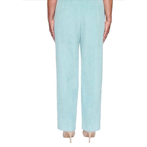 Alfred Dunner Women’s Size 12 Plush Ave Pants in Seafoam Green - Picture 8 of 8